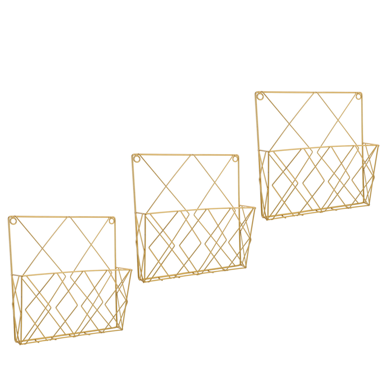 Magazine Holder Rack - 3 Peças Organizador de Arquivos de