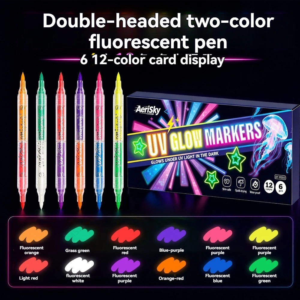 Copic Marker Sketch - Conjunto de Canetas Marcadoras Fluorescentes UV