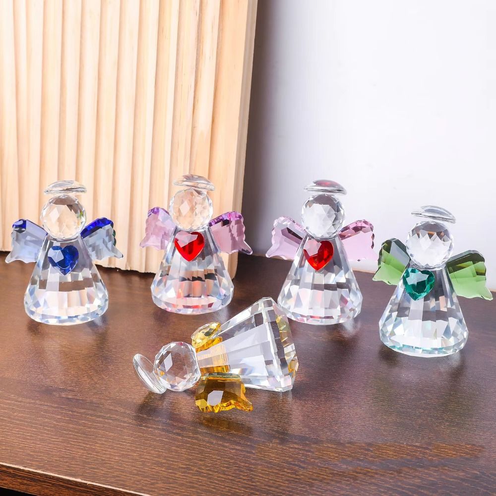 Paper Weight Crystal - Nova Estatueta de Anjo de Cristal