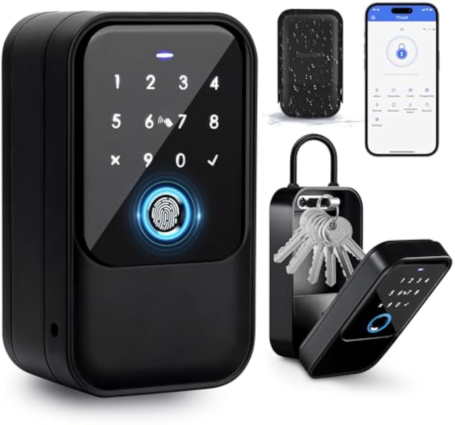 Letter Opener Brass - Sem fio Smart Key Lock Box,