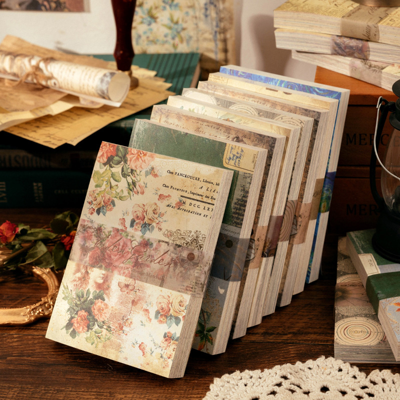 100 folhas vintage ins padrão  - Ink Blotter Paper avaliação e preço