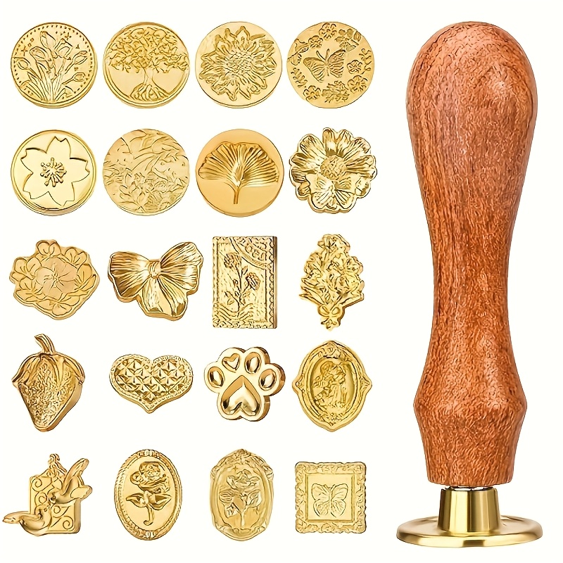 Conjunto de 21 peças de carimb - Wax Seal Stamp Set avaliação e preço