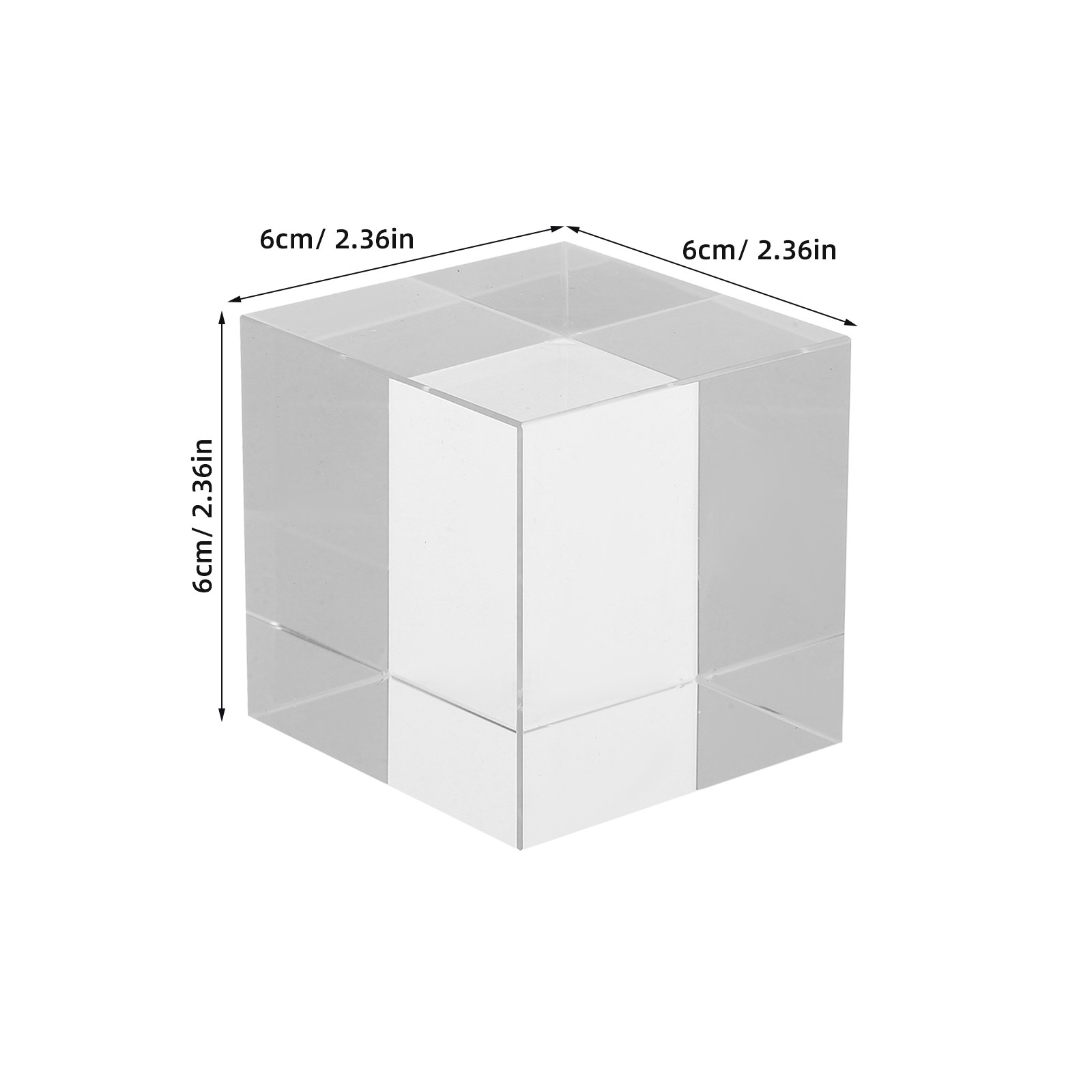 Peso de Papel em Cristal Quadr - Paper Weight Crystal avaliação e preço