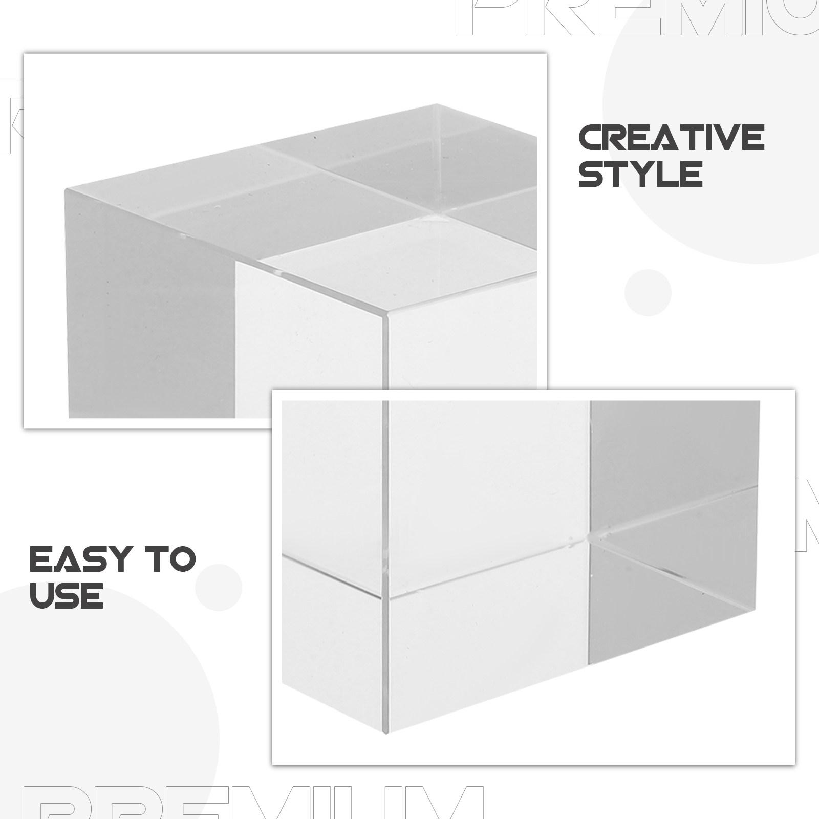 Peso de Papel em Cristal Quadr - Paper Weight Crystal avaliação e preço