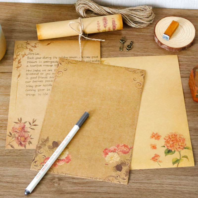 16 pçs papel de escrita vintag - Ink Blotter Paper avaliação e preço