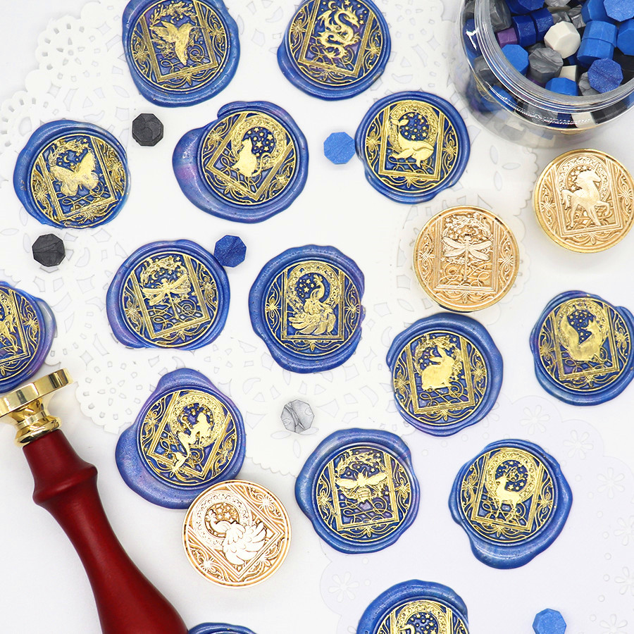 Céu animal selo de cera selo d - Wax Seal Stamp Set avaliação e preço