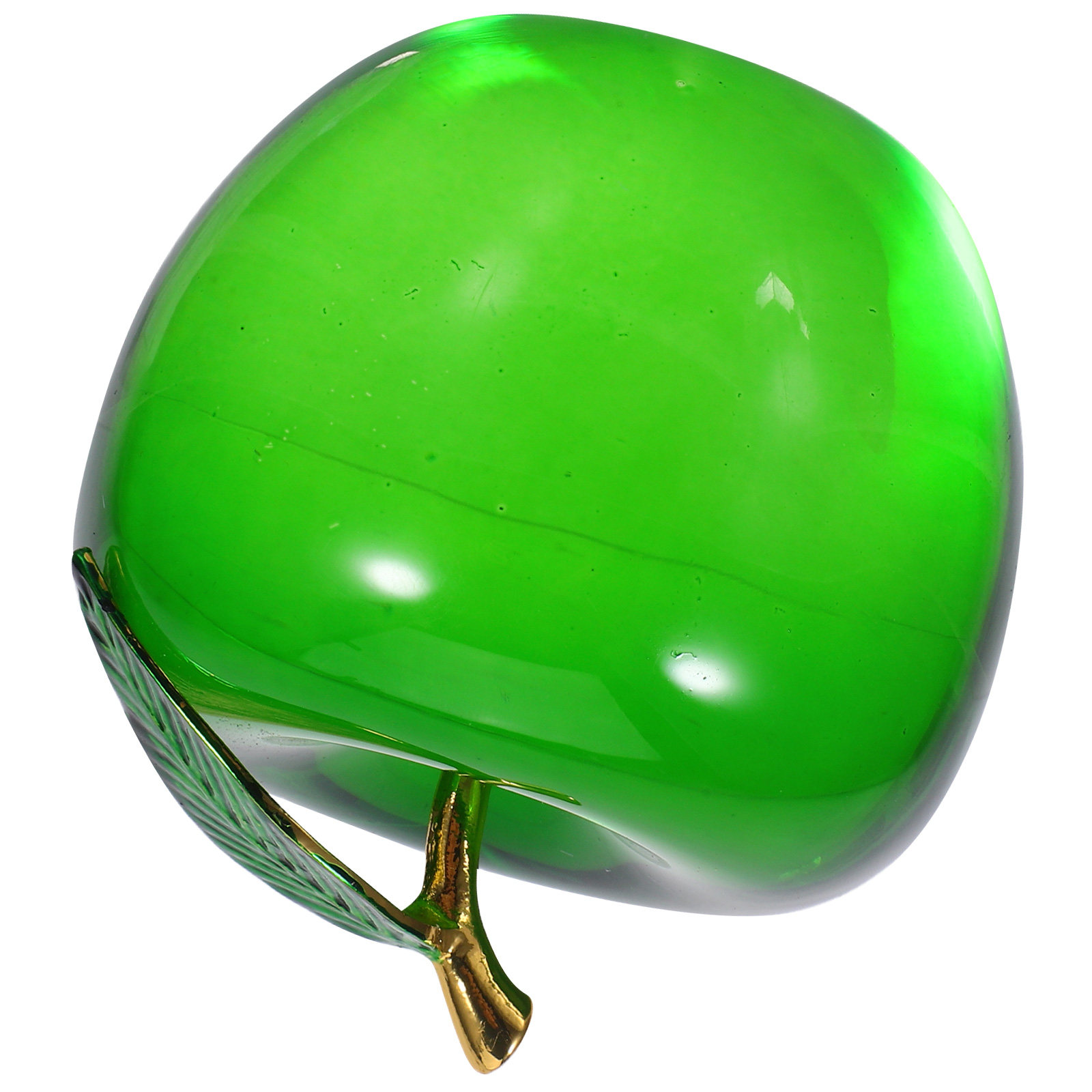 Decoração de maçã, pequena esc - Paper Weight Crystal avaliação e preço